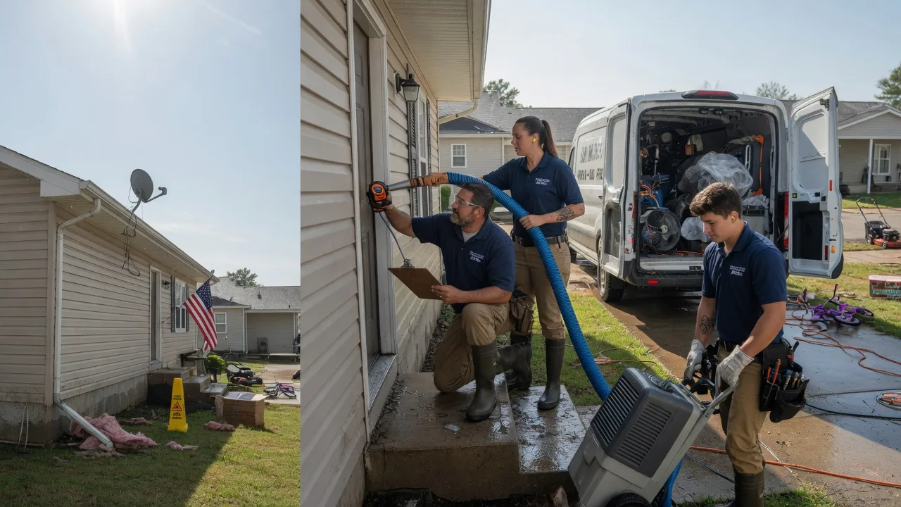 Ceiling Water Damage Restoration in Douglass, KS near me